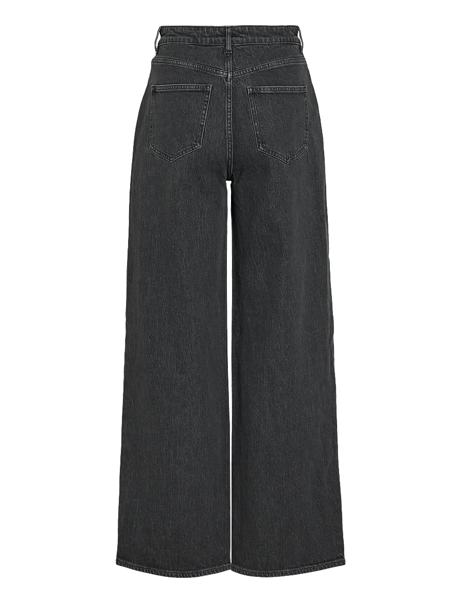 Vila - VIFREYA JAF HW JEANS - NOOS - hosen mit weitem bein - grey denim - 2