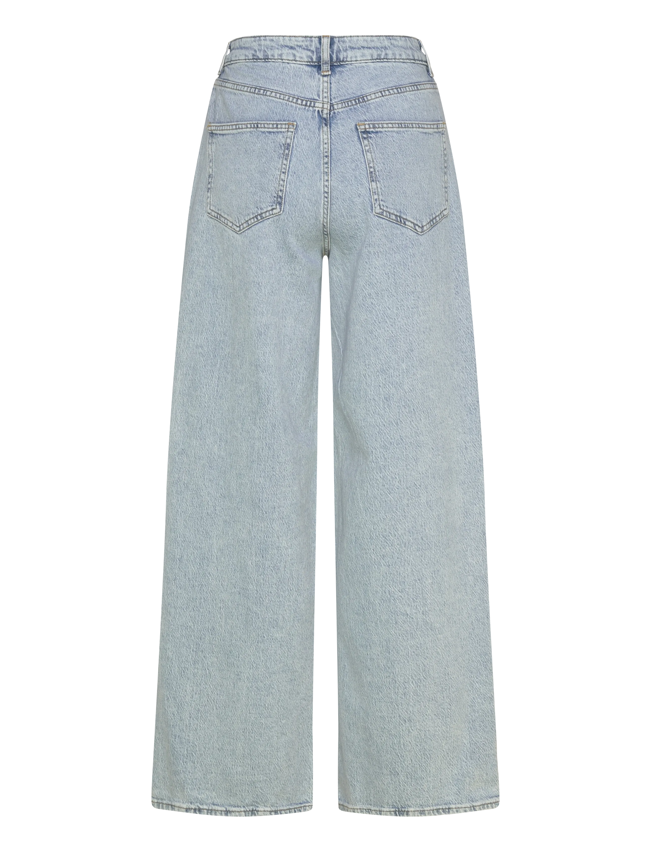 Vila - VIFREYA JAF HW WIDE JEANS - NOOS - hosen mit weitem bein - light blue denim - 2
