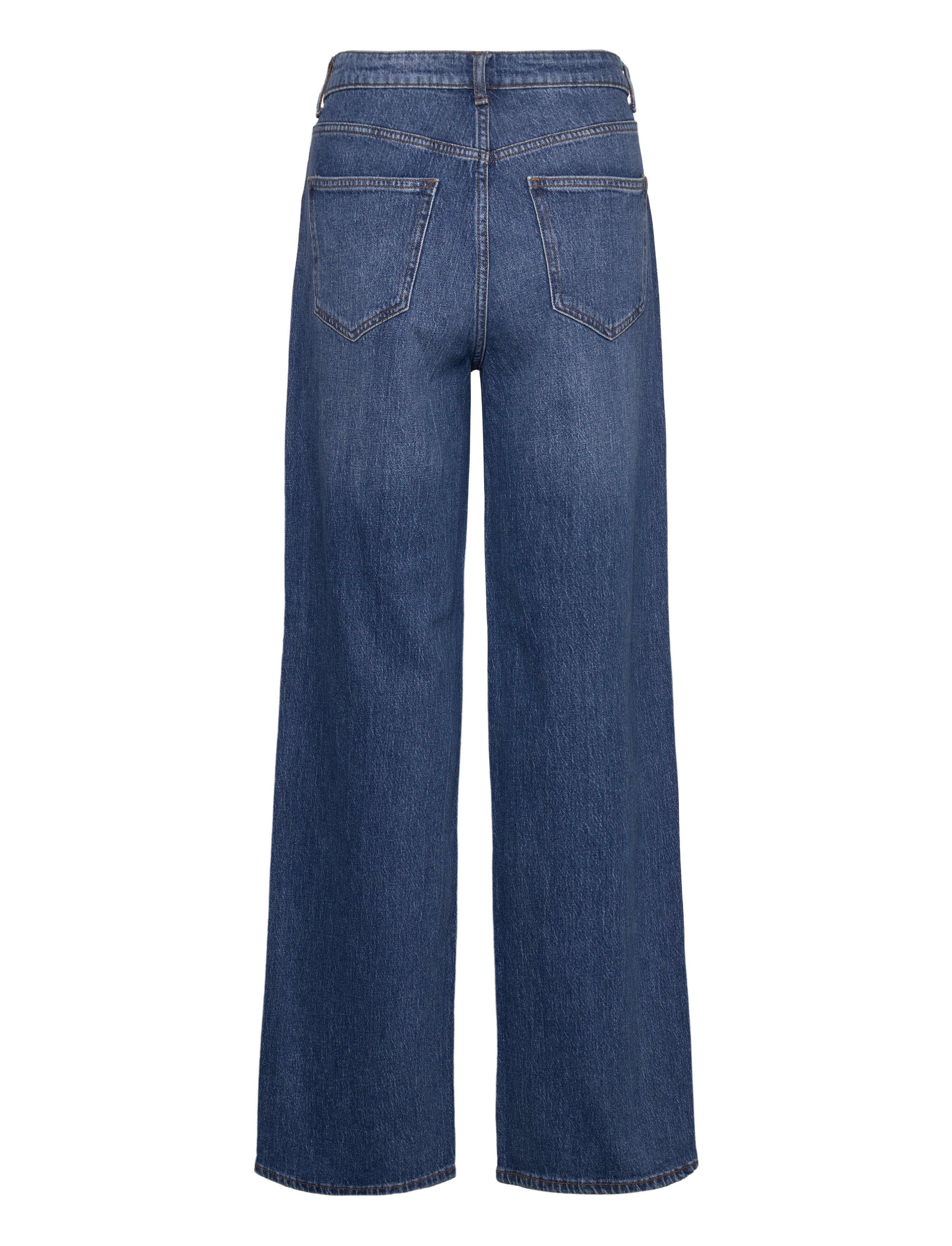 Vila - VIFREYA JAF HW WIDE JEANS - NOOS - brede jeans - medium blue denim - 2