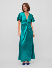 Vila - VISITTAS V-NECK S/S MAXI DRESS - NOOS - feestelijke kleding voor outlet-prijzen - alhambra - 2