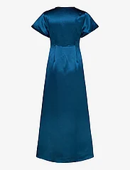 Vila - VISITTAS V-NECK S/S MAXI DRESS - NOOS - ballīšu apģērbs par outlet cenām - moroccan blue - 1