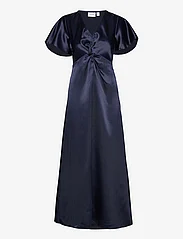 Vila - VISITTAS V-NECK S/S MAXI DRESS - NOOS - feestelijke kleding voor outlet-prijzen - navy blazer - 0