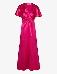 Vila - VISITTAS V-NECK S/S MAXI DRESS - NOOS - vakarėlių drabužiai išparduotuvių kainomis - pink yarrow - 0