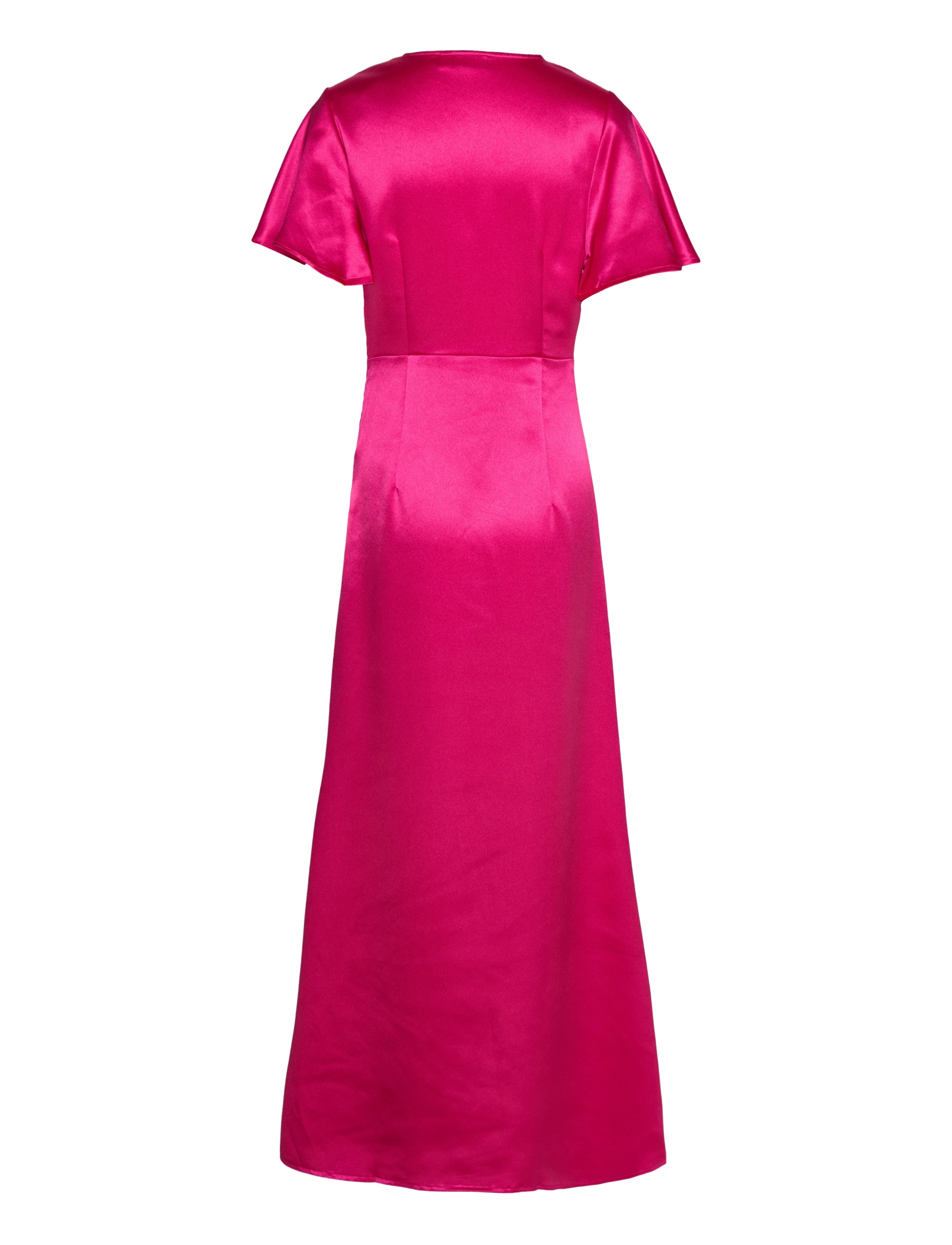 Vila - VISITTAS V-NECK S/S MAXI DRESS - NOOS - aftenkjoler & gallakjoler - pink yarrow - 2