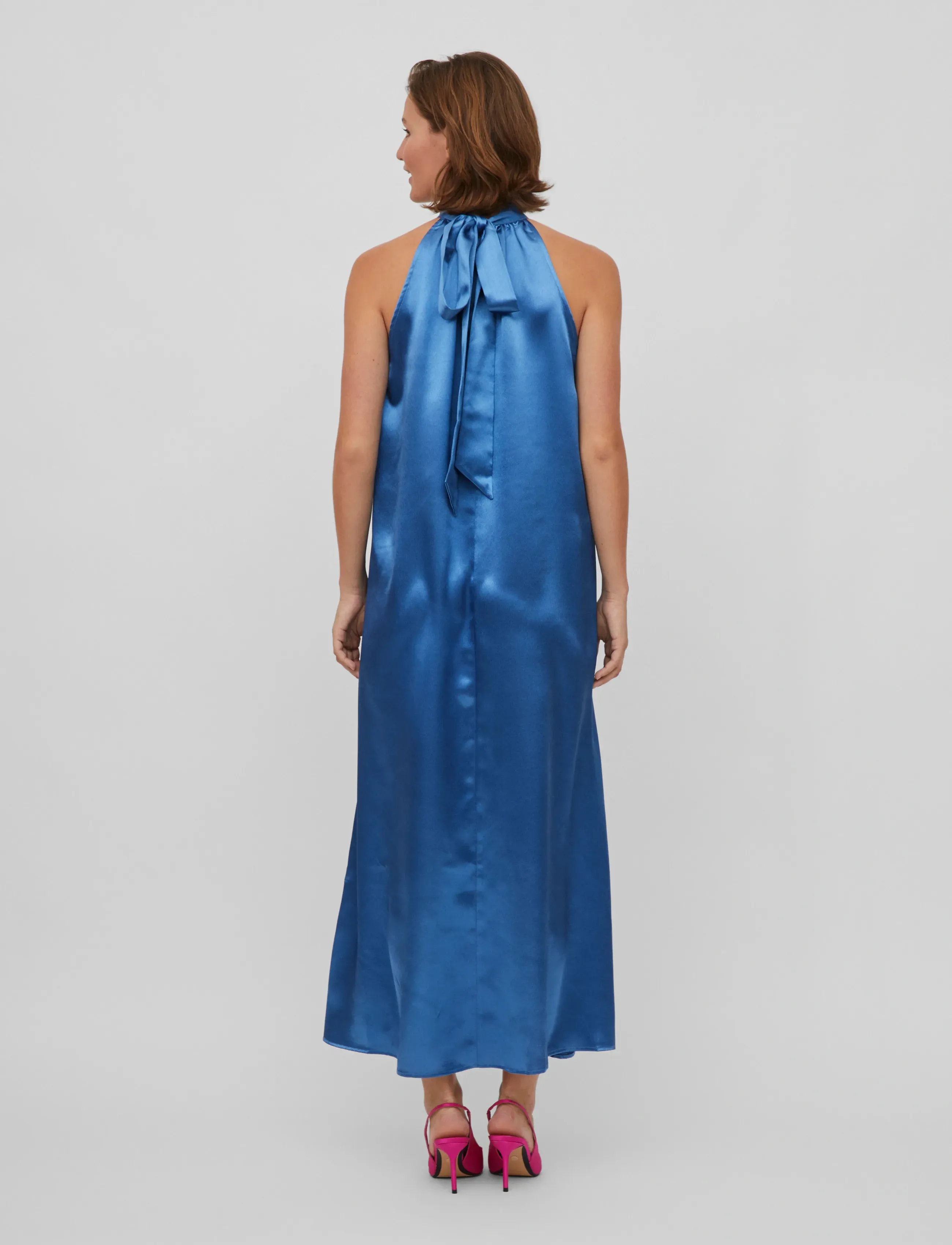 Vila - VISITTAS HALTERNECK MAXI DRESS - NOOS - federal blue - 3