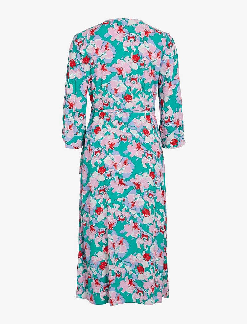 Vila - VIKIKKI LYA 3/4 WRAP MIDI DRESS/SU - wickelkleider - alhambra - 1