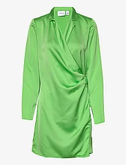 Vila - VIJOHANNA L/S WRAP SHORT DRESS/DC/SU - feestelijke kleding voor outlet-prijzen - jade lime - 0