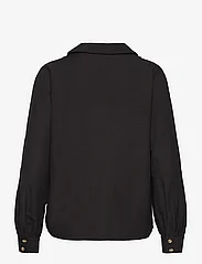 Vila - VIPRISILLA V-NECK L/S SHIRT - langermede skjorter - black - 1
