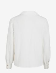 Vila - VIPRISILLA V-NECK L/S SHIRT - long-sleeved shirts - snow white - 1