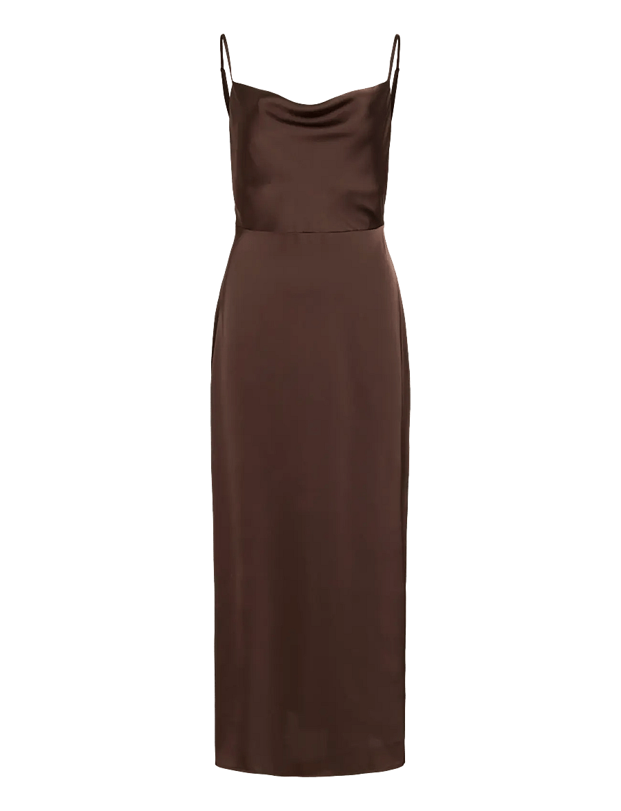 Vila - VIRAVENNA STRAP ANKLE DRESS - NOOS/OC - schlupfkleider - coffee bean - 1