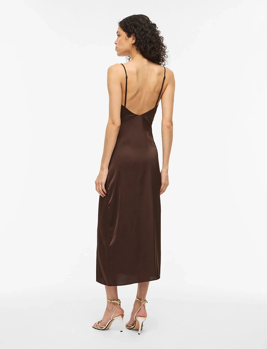 Vila - VIRAVENNA STRAP ANKLE DRESS - NOOS/OC - schlupfkleider - coffee bean - 3