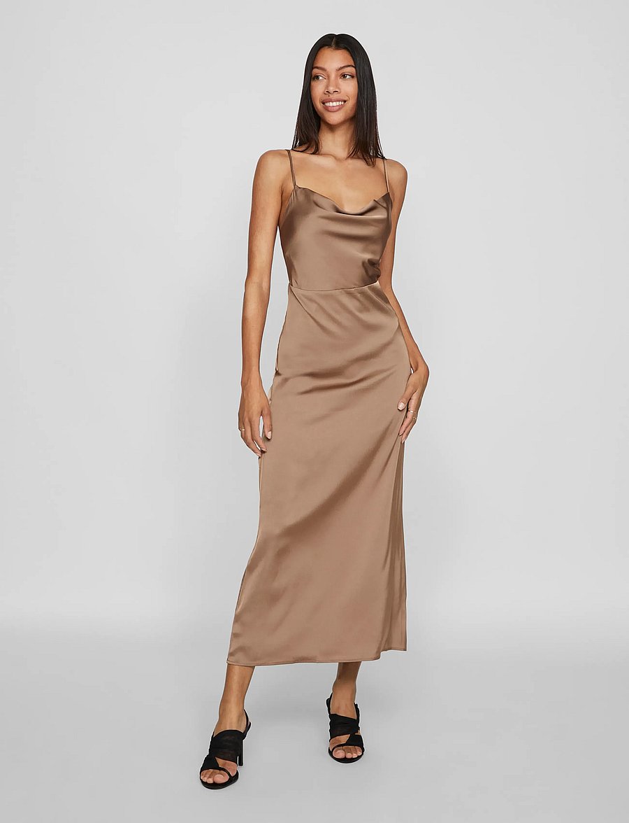 Vila - VIRAVENNA STRAP ANKLE DRESS - NOOS/OC - schlupfkleider - fossil - 0