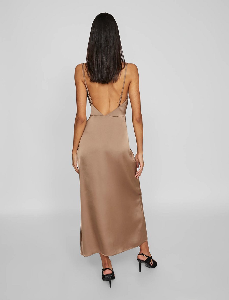 Vila - VIRAVENNA STRAP ANKLE DRESS - NOOS/OC - schlupfkleider - fossil - 3