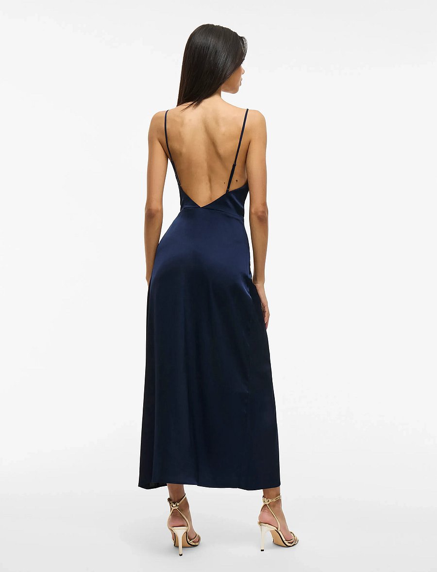 Vila - VIRAVENNA STRAP ANKLE DRESS - NOOS/OC - vabalt langevad slip-kleidid - navy blazer - 3