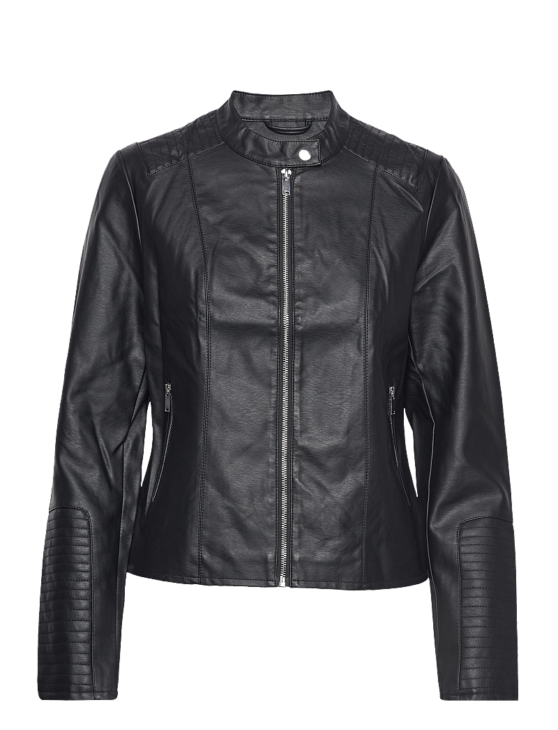 Vila - VIBLUE COATED JACKET- NOOS - frühlingsjacken - black - 1
