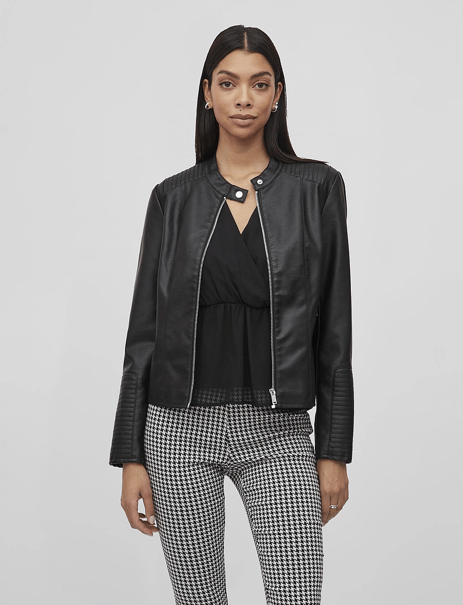 Vila - VIBLUE COATED JACKET- NOOS - black - 0