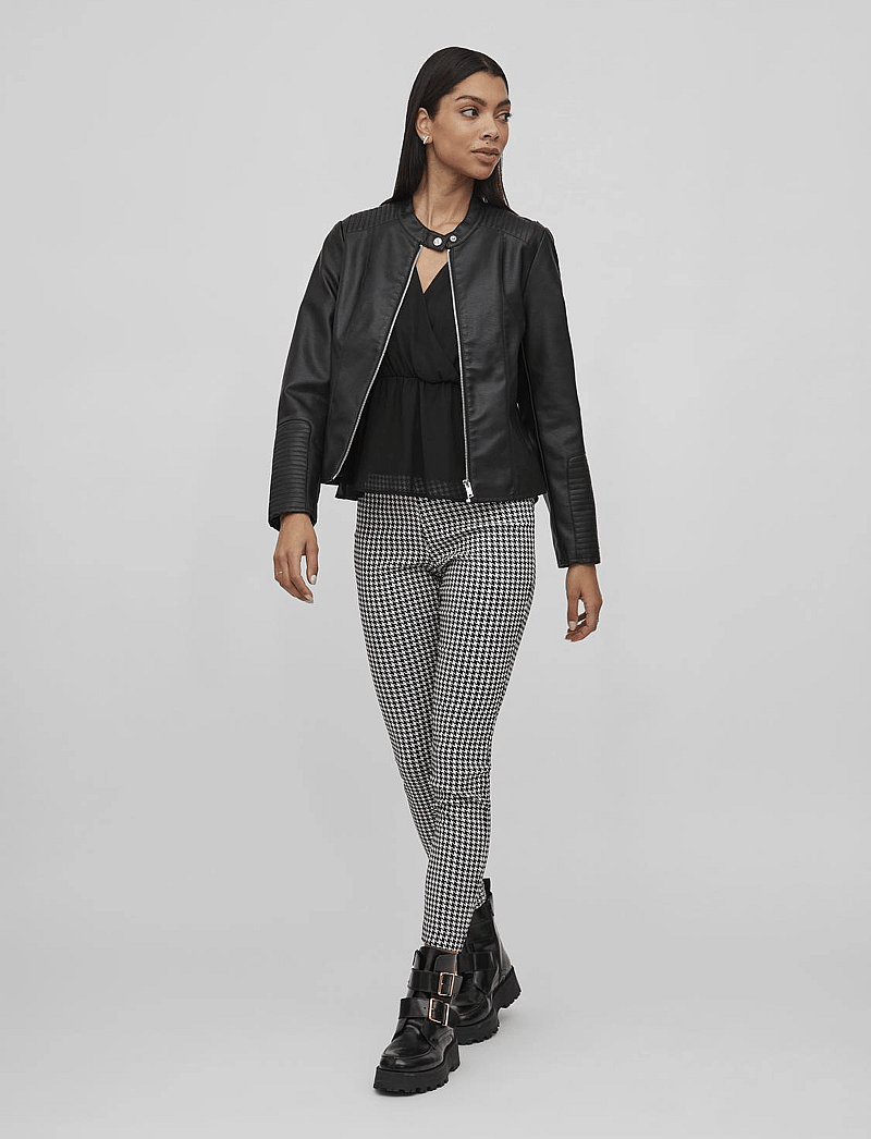 Vila - VIBLUE COATED JACKET- NOOS - frühlingsjacken - black - 4