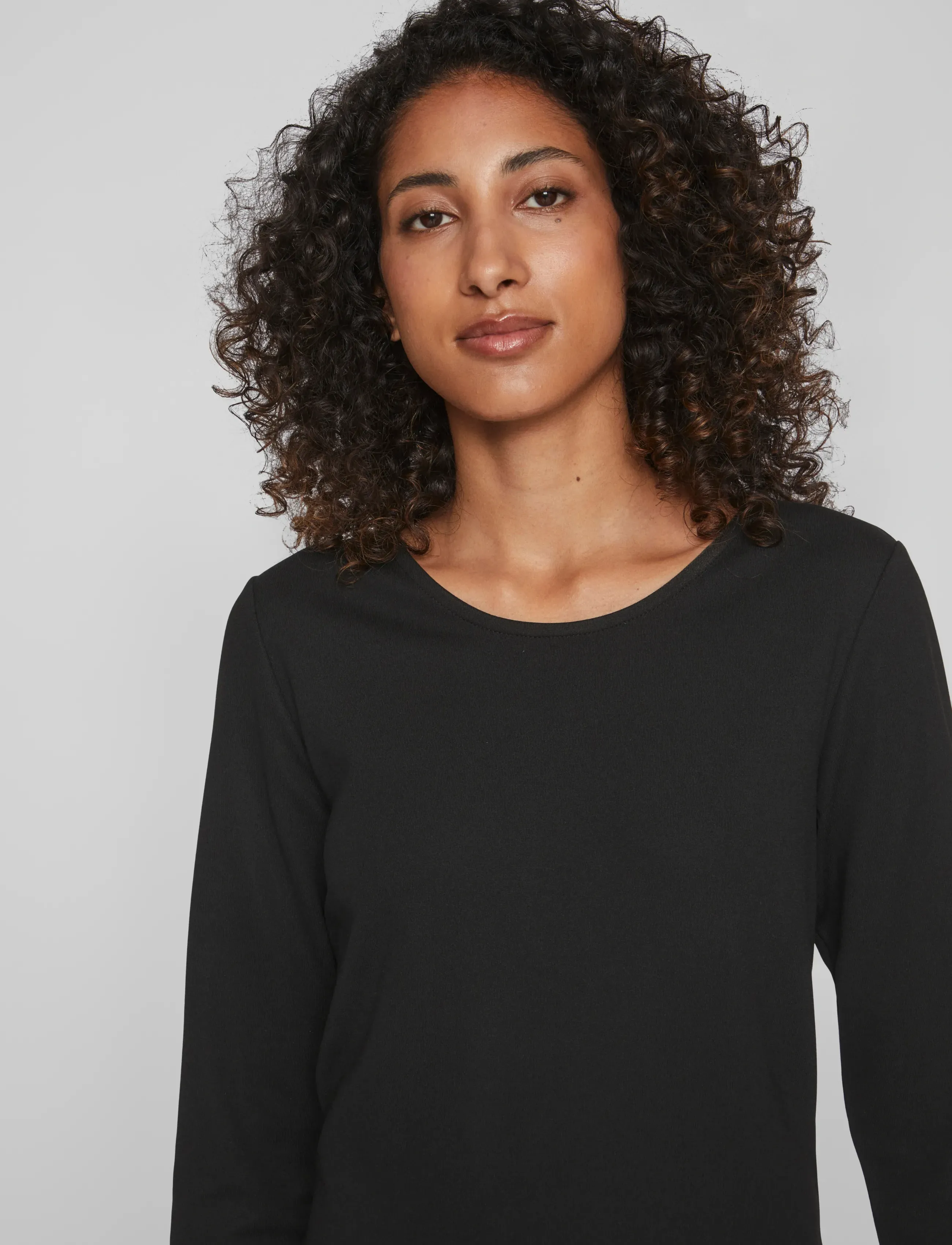 Vila - VIARMERONE L/S LONG DRESS - laveste priser - black - 5