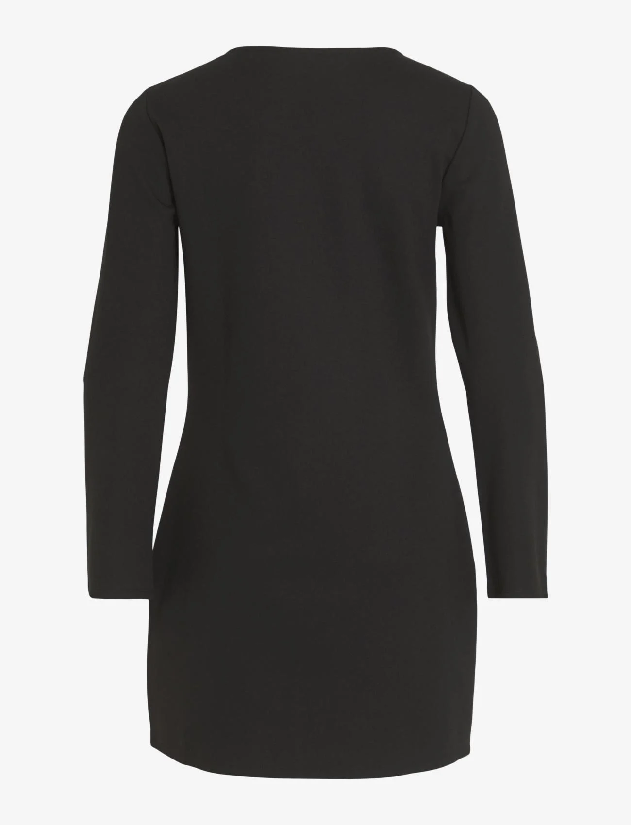 Vila - VIARMERONE O-NECK L/S DRESS - NOOS - short dresses - black - 1