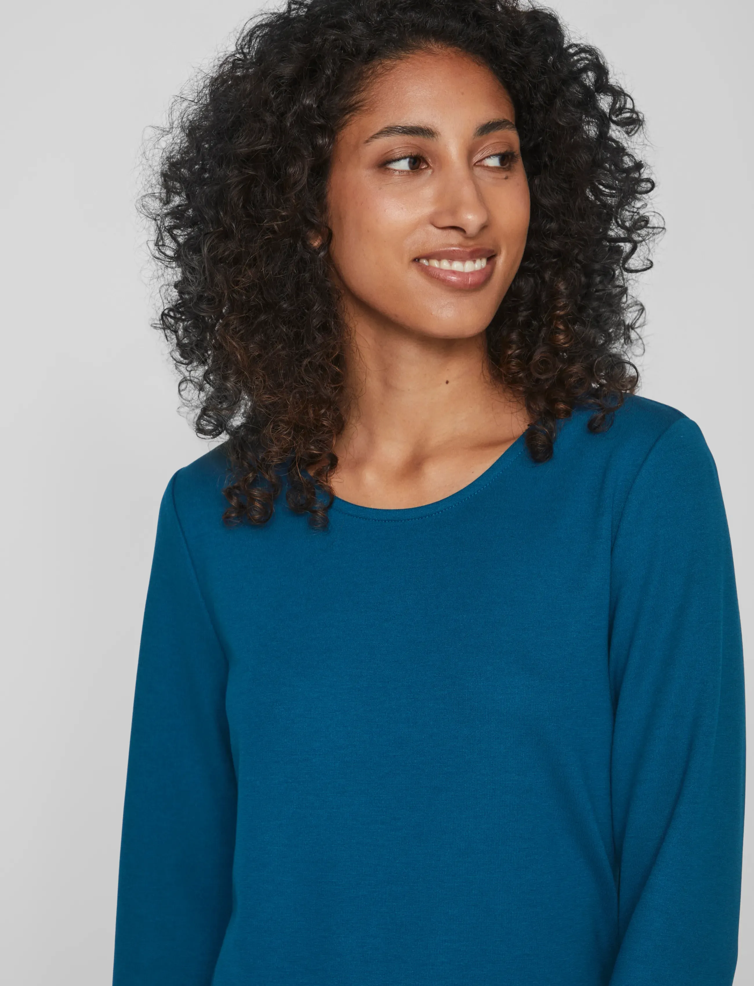 Vila - VIARMERONE  ONECK L/S DRESS/SU - die niedrigsten preise - moroccan blue - 5