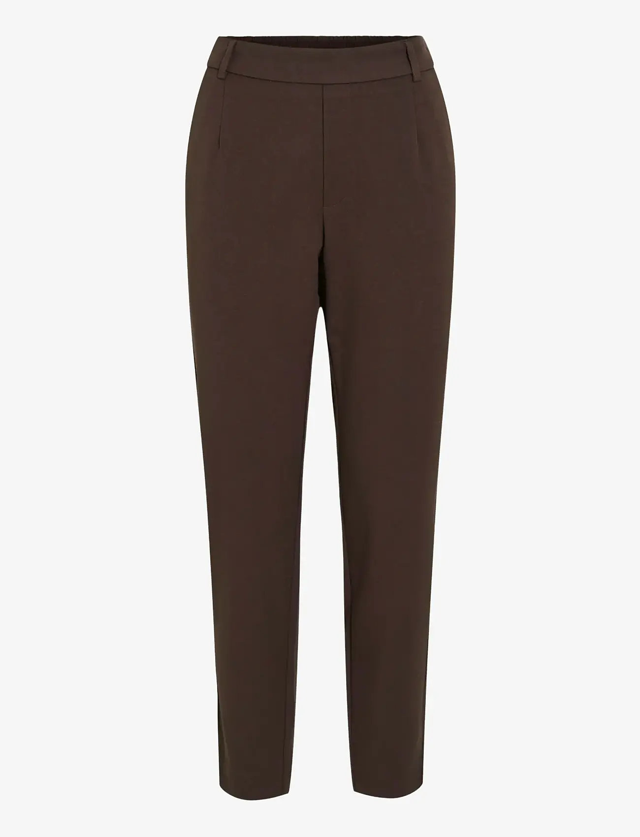 Vila - VIVARONE HW SLIM PANT - NOOS - slim fit-byxor - coffee bean - 1