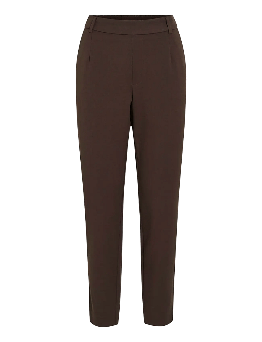 Vila - VIVARONE HW SLIM PANT - NOOS - slim fit bukser - coffee bean - 1