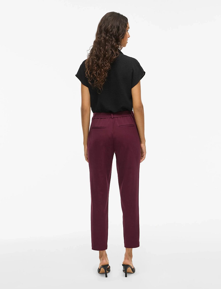 Vila - VIVARONE HW SLIM PANT - NOOS - slim fit bukser - fig - 3