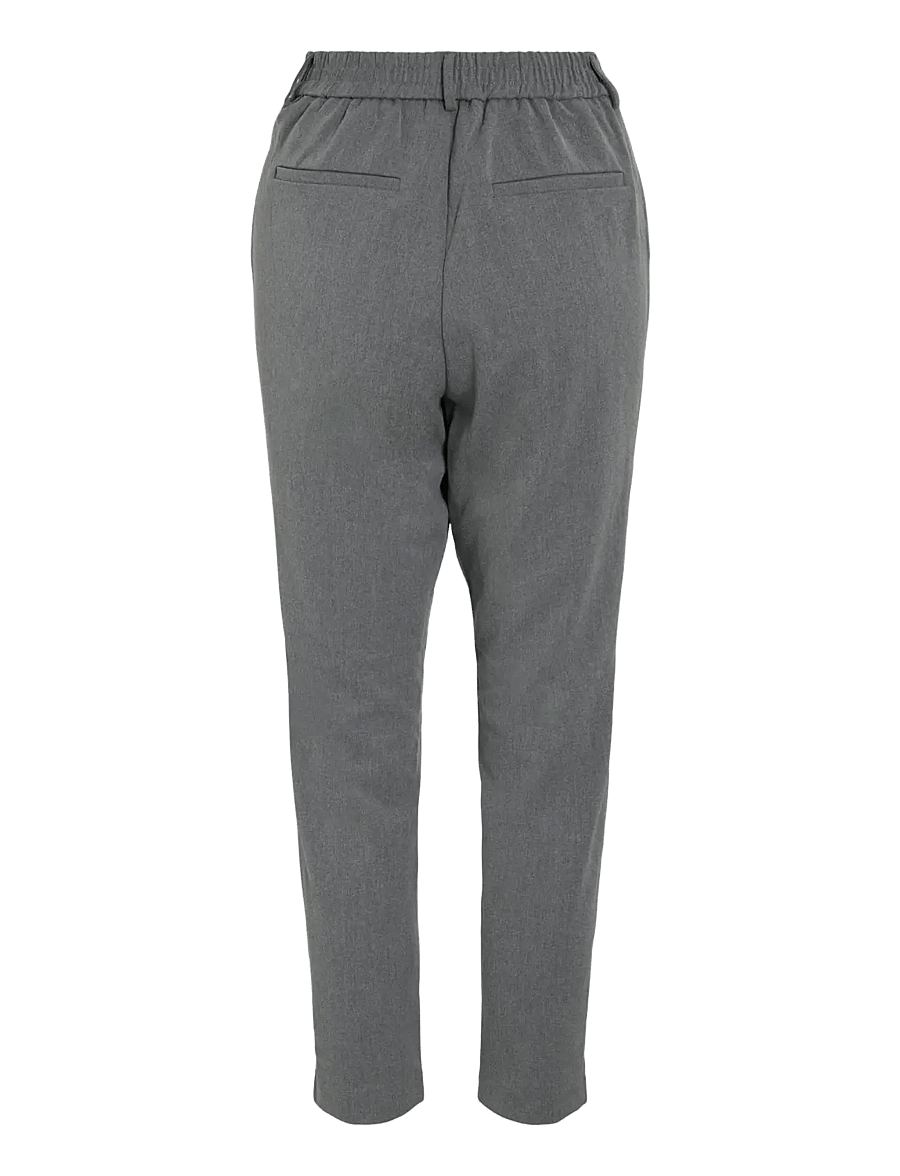 Vila - VIVARONE HW SLIM PANT - NOOS - kitsad püksid - medium grey melange - 2