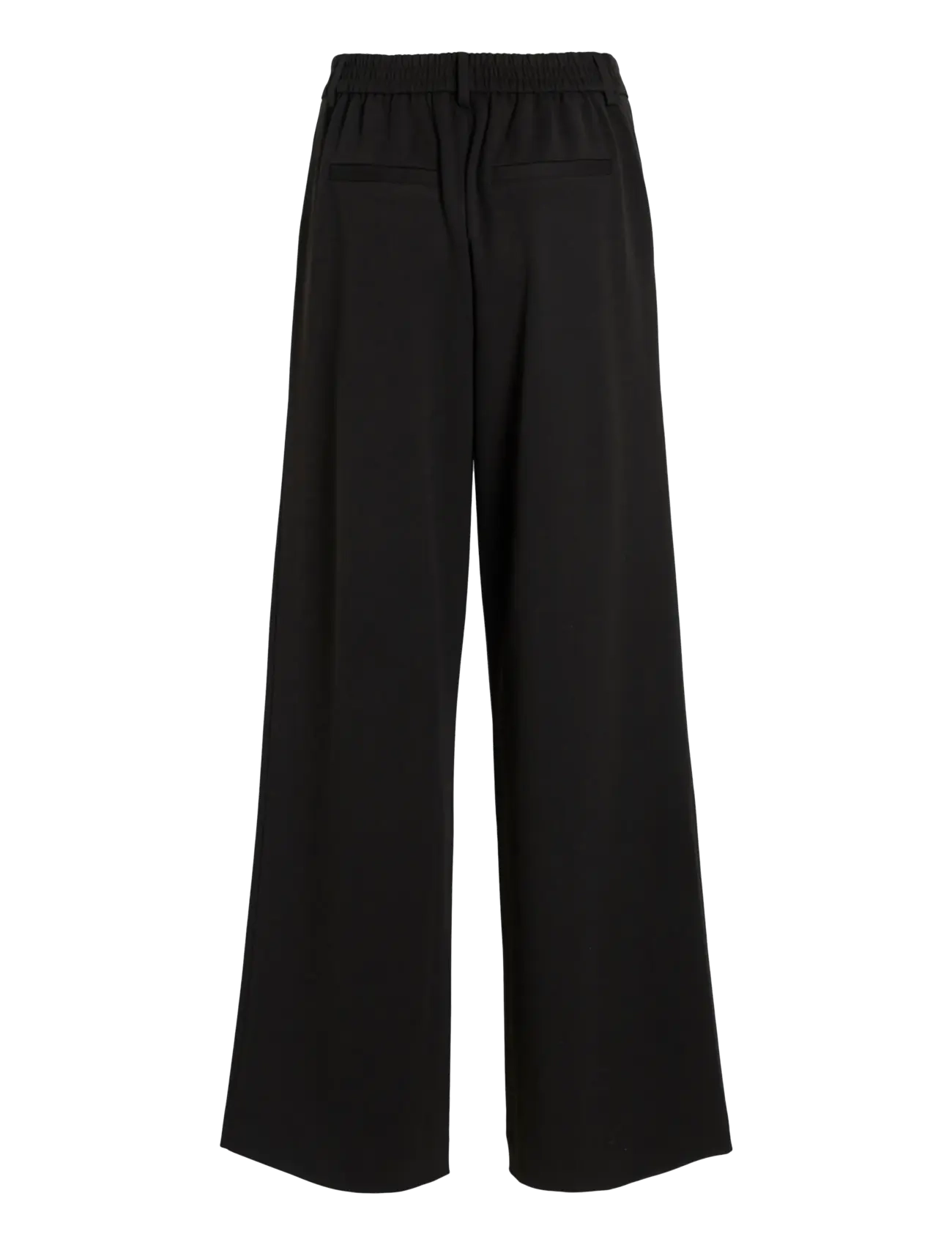 Vila - VIVARONE HW WIDE PANT - NOOS - peoriided outlet-hindadega - black - 2