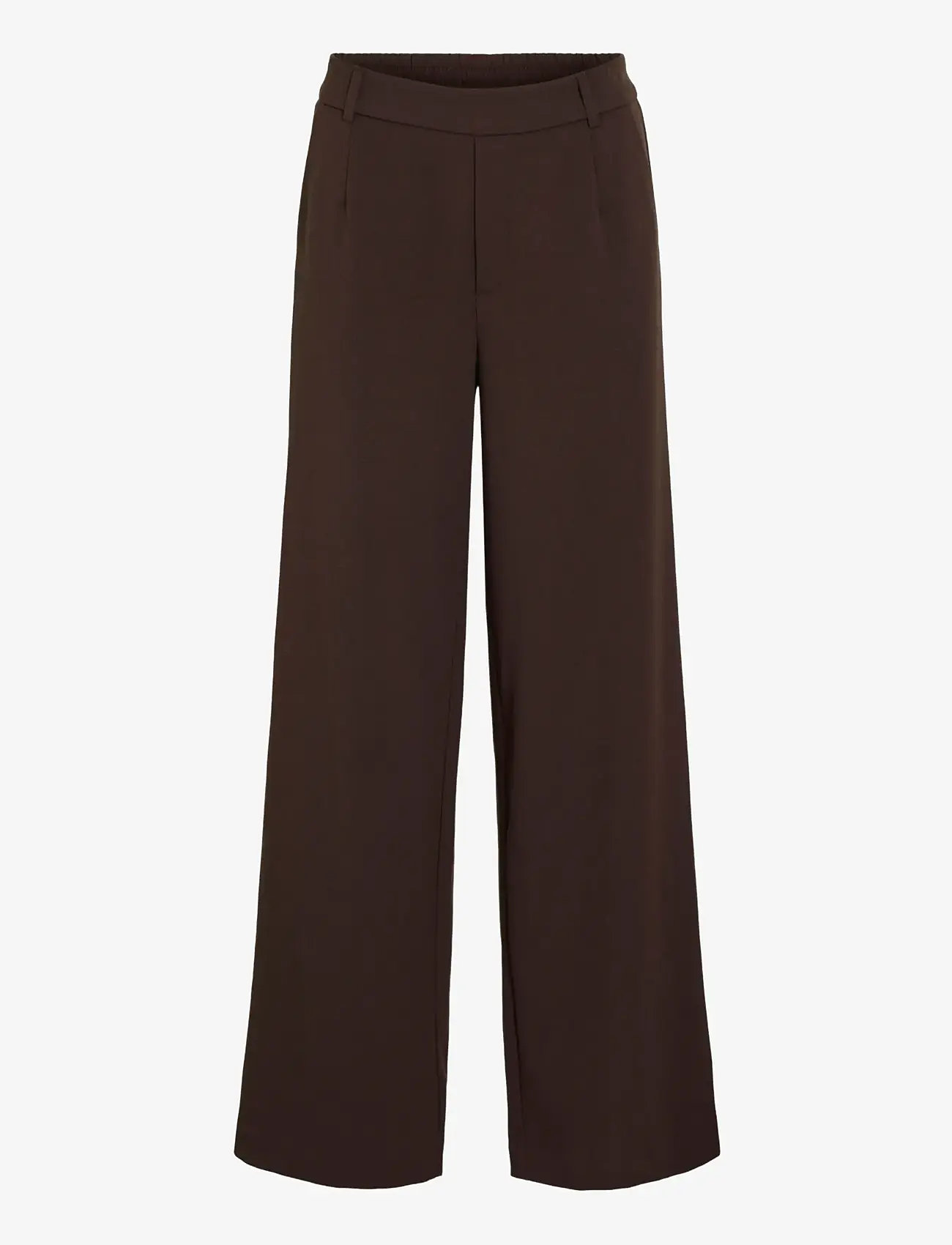 Vila - VIVARONE HW WIDE PANT - NOOS - bukser med brede ben - coffee bean - 1