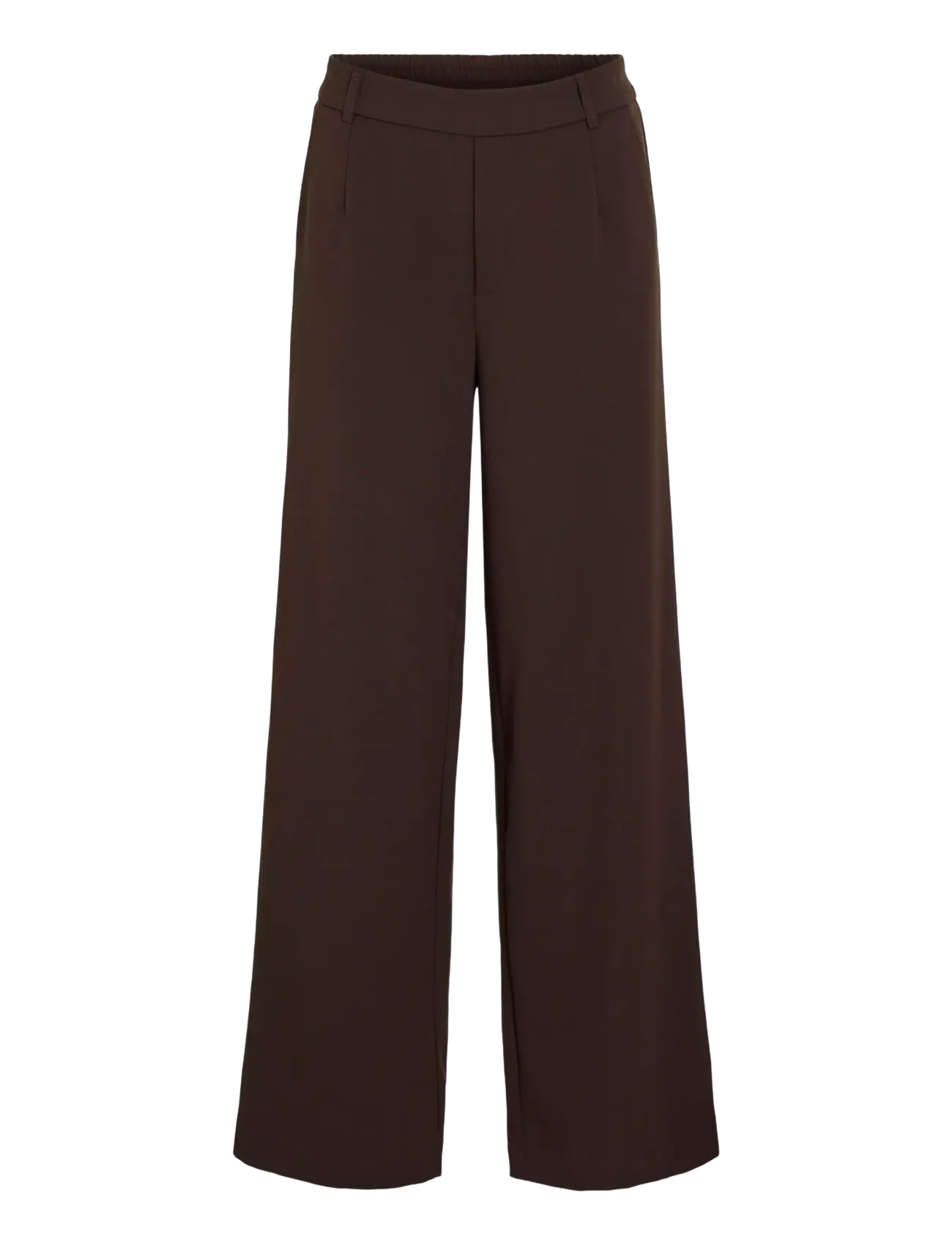 Vila VIVARONE HW WIDE PANT - NOOS - Püksid - COFFEE BEAN / brown