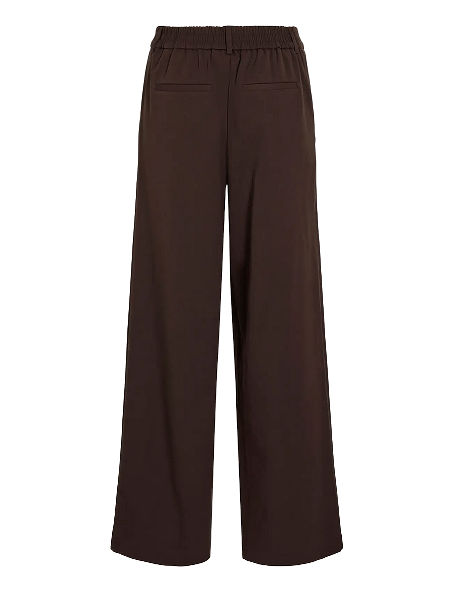 Vila - VIVARONE HW WIDE PANT - NOOS - bukser med brede ben - coffee bean - 2