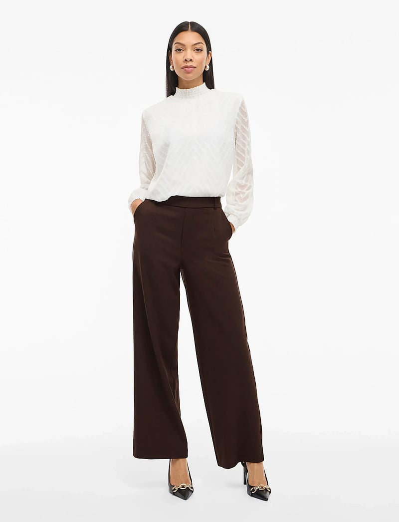 Vila VIVARONE HW Wide Pant - Noos, Cabernet, 40 Vila VIVARONE HW Wide Pant - Noos, Cabernet, 40