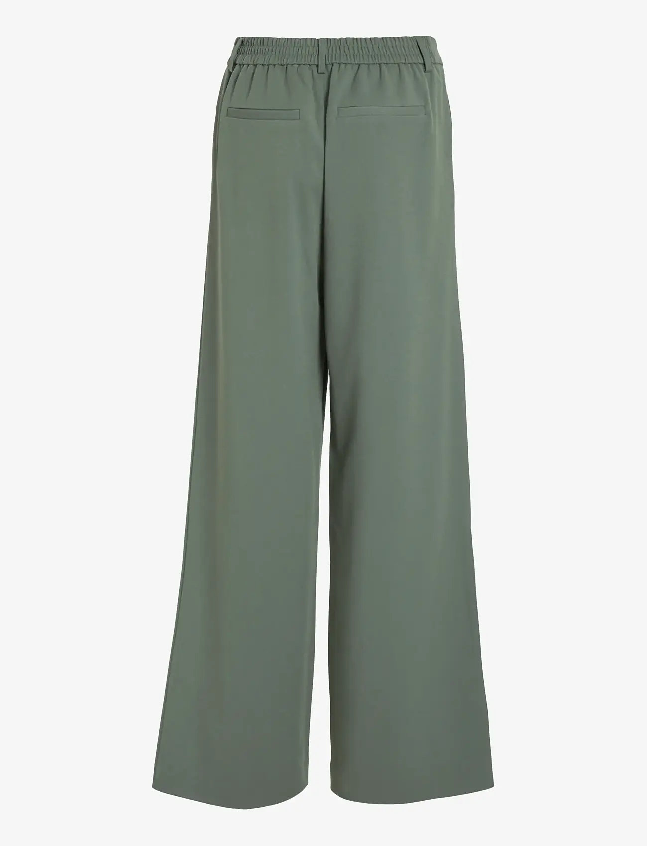Vila - VIVARONE HW WIDE PANT - NOOS - bukser med brede ben - duck green - 2