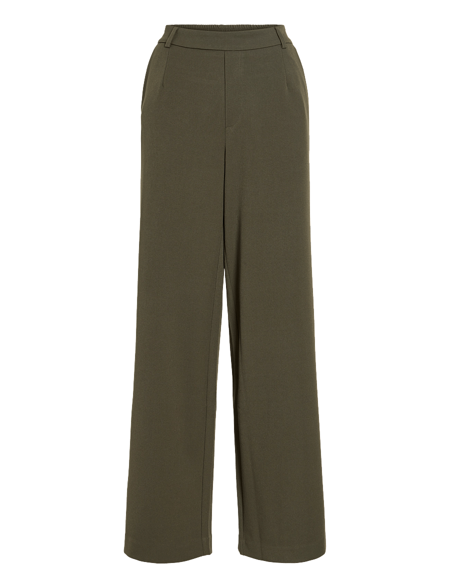 Vila - VIVARONE HW WIDE PANT - NOOS - hosen mit weitem bein - forest night - 1