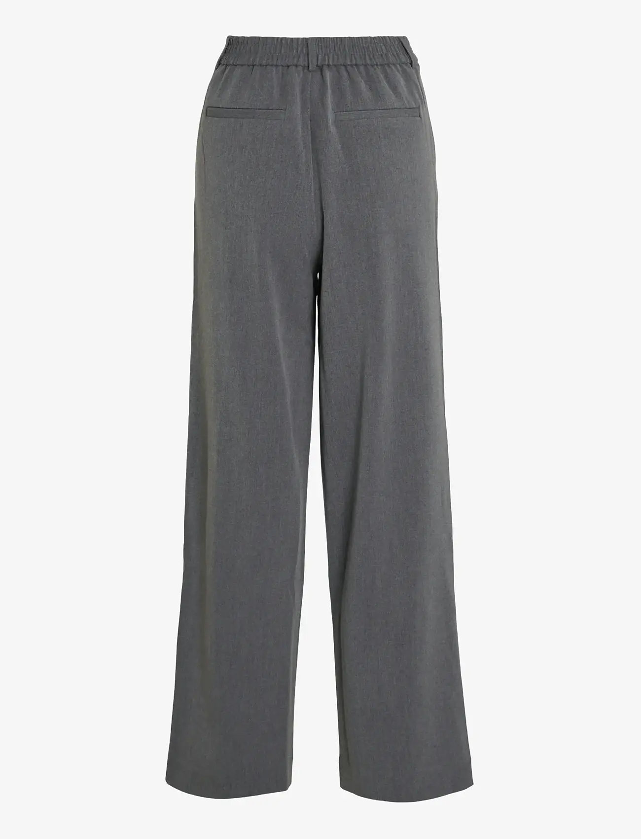 Vila - VIVARONE HW WIDE PANT - NOOS - bukser med brede ben - medium grey melange - 2