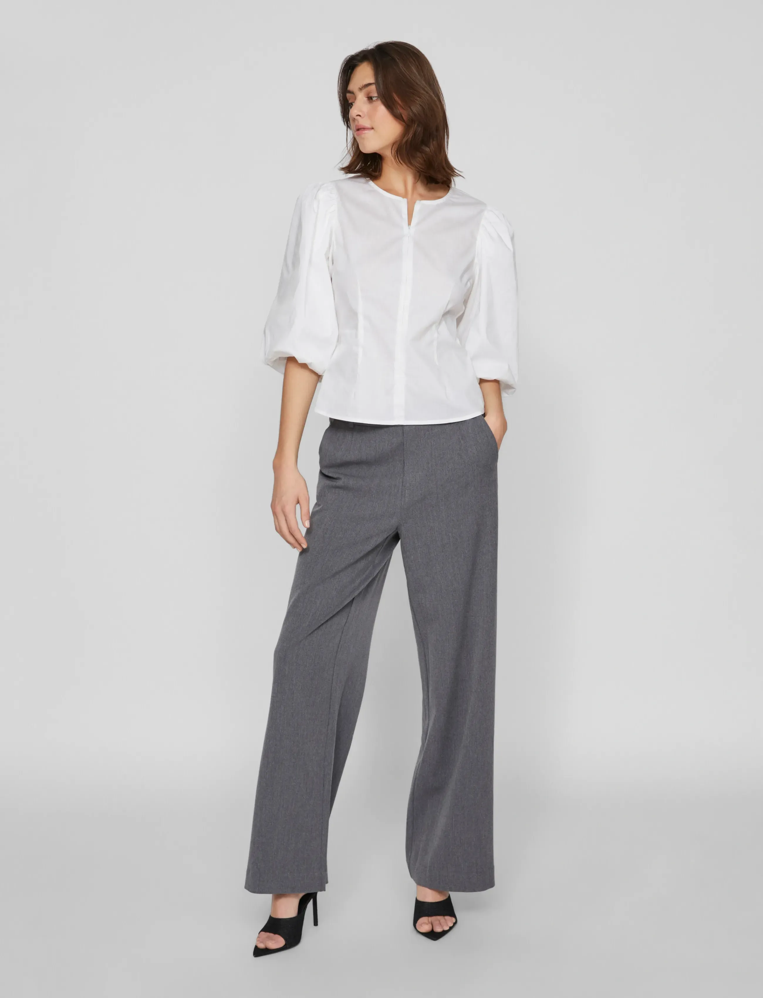 VILA Vivarone Hw Wide Pant Noos cargobyxor dam – bild 5