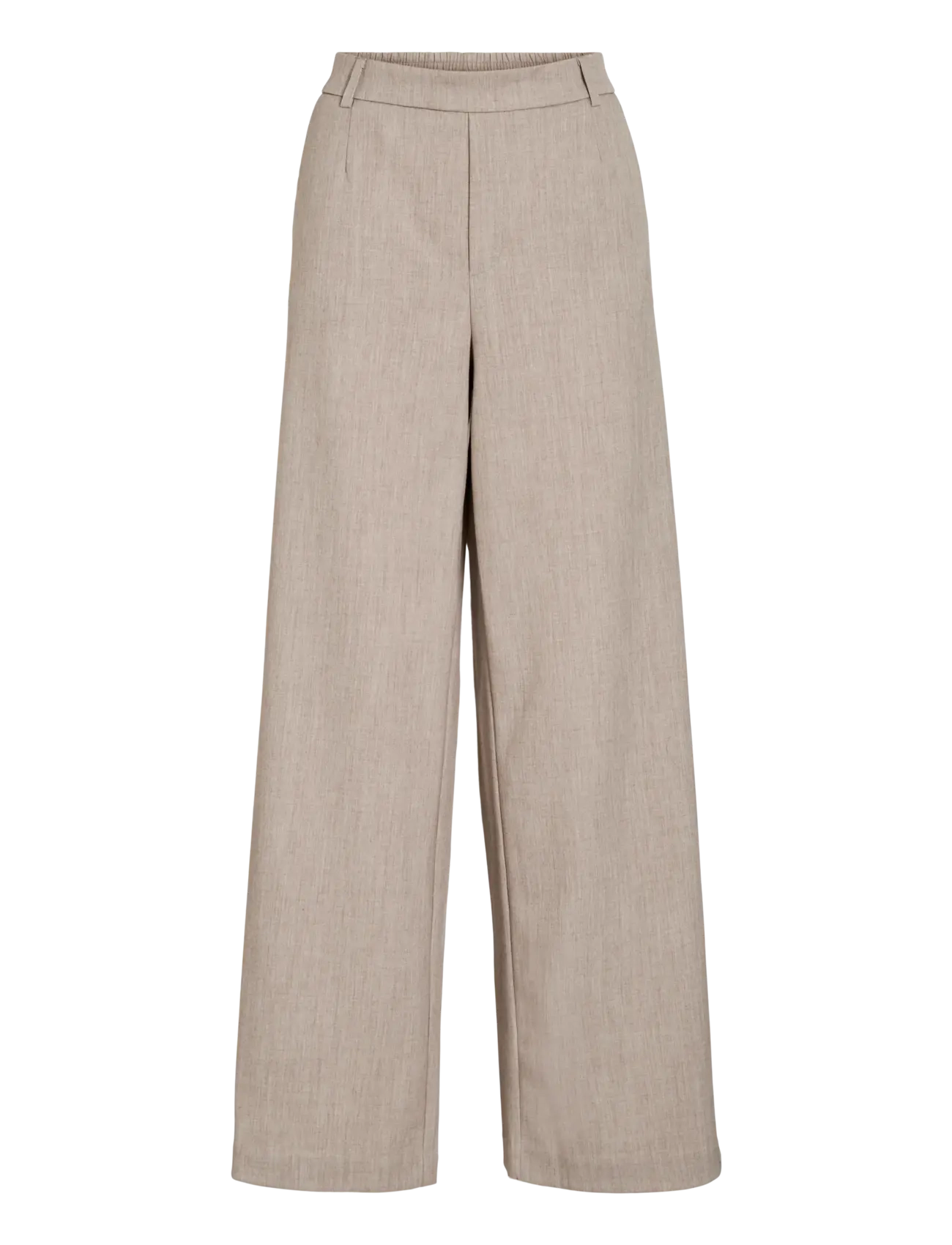Vila VIVARONE HW WIDE PANT - NOOS - PARTY - NATURAL MELANGE / beige