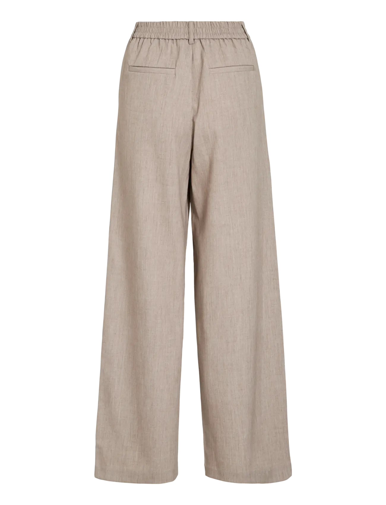 Vila - VIVARONE HW WIDE PANT - NOOS - hosen mit weitem bein - natural melange - 2