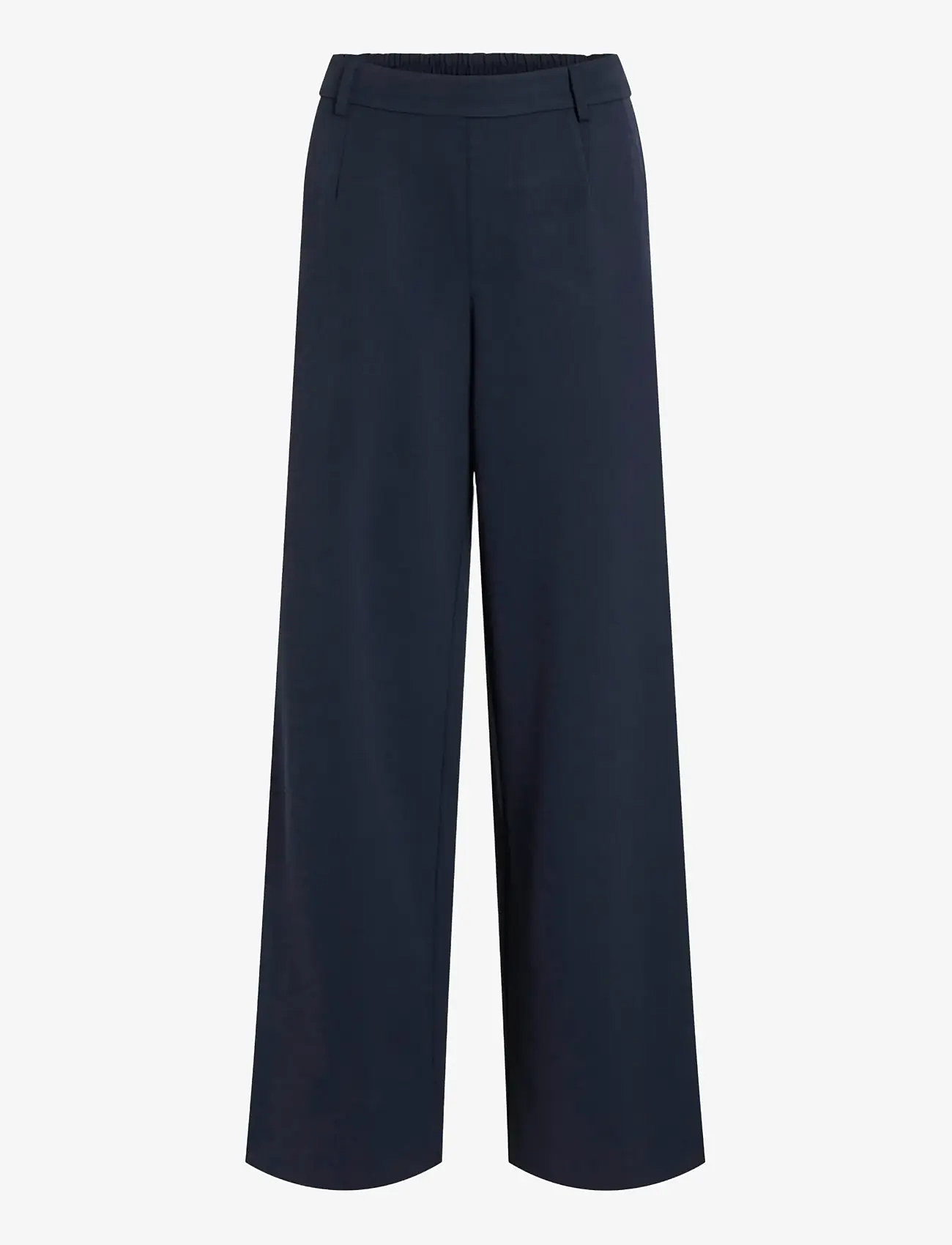 Vila - VIVARONE HW WIDE PANT - NOOS - bukser med brede ben - navy blazer - 1