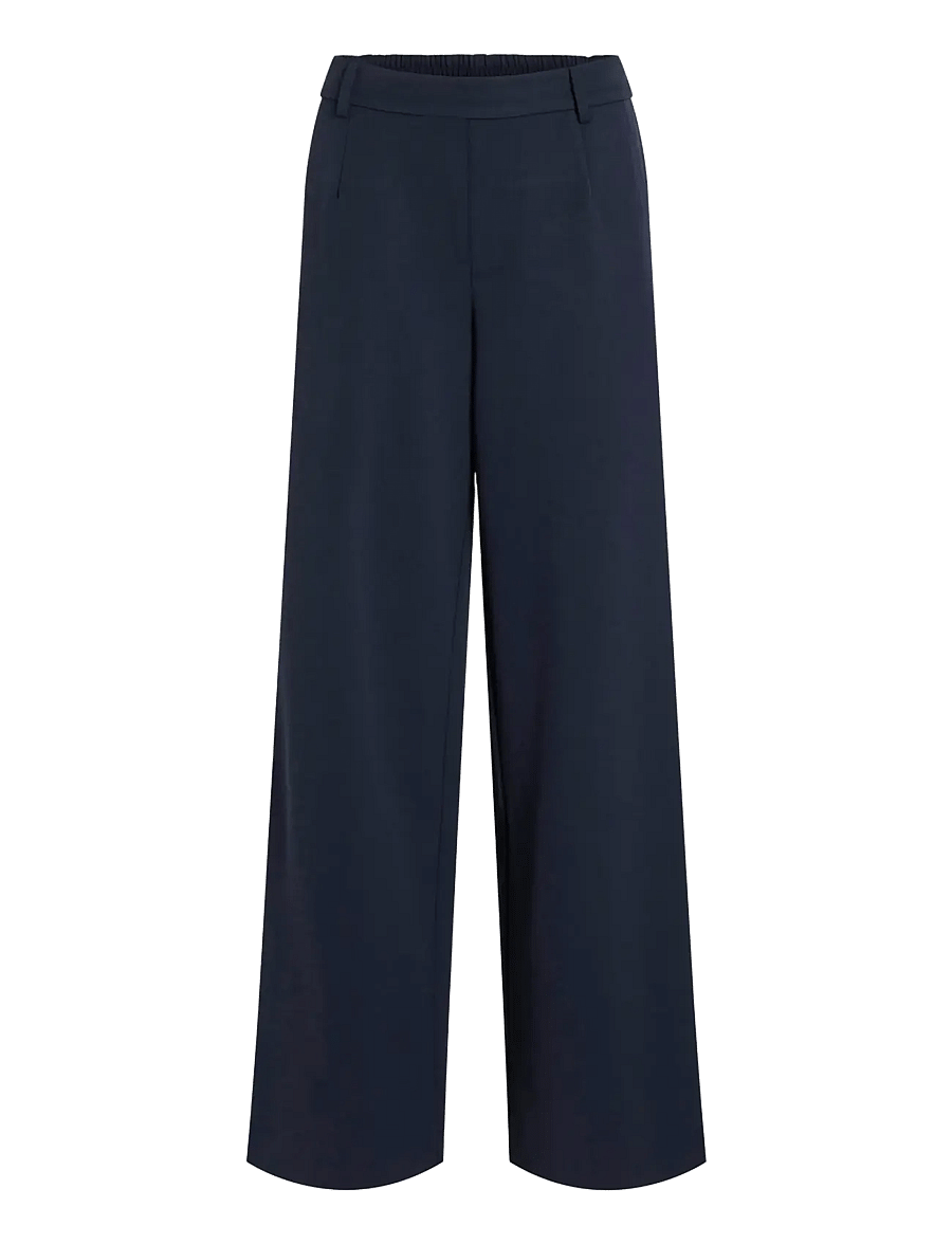 Vila - VIVARONE HW WIDE PANT - NOOS - bukser med brede ben - navy blazer - 1