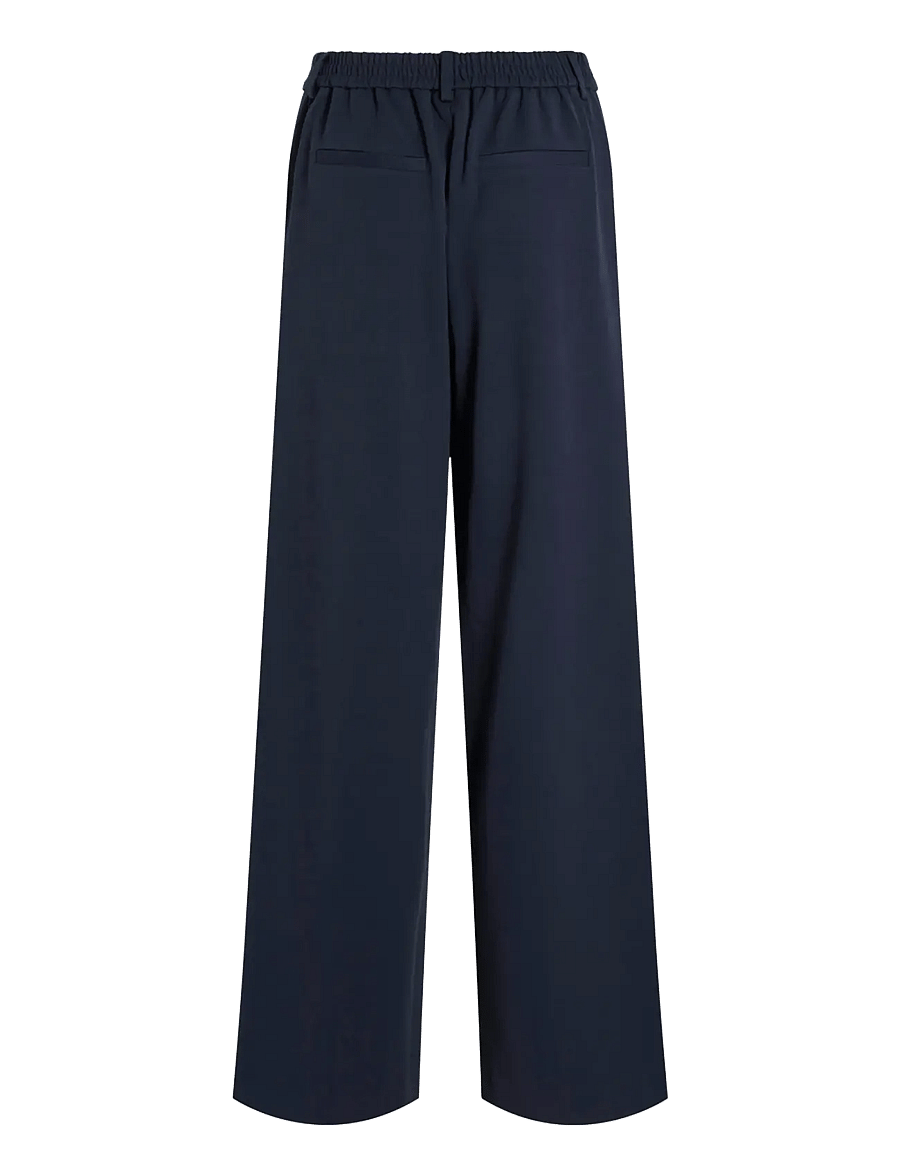 Vila - VIVARONE HW WIDE PANT - NOOS - bukser med brede ben - navy blazer - 2