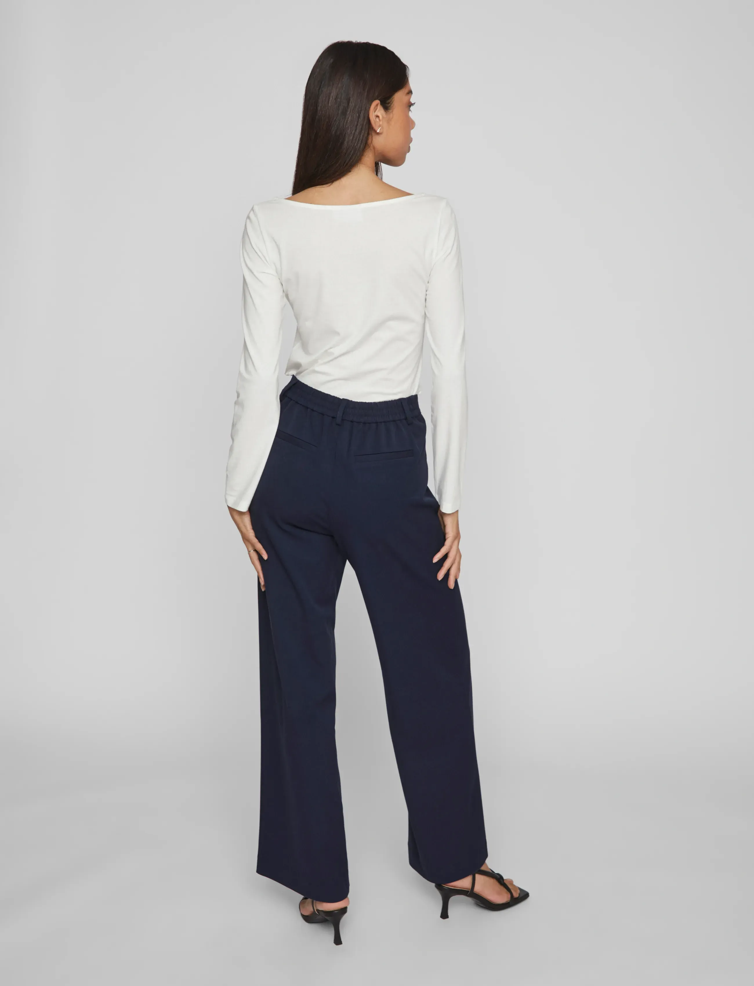 VILA Vivarone Hw Wide Pant Noos cargobyxor dam – bild 2