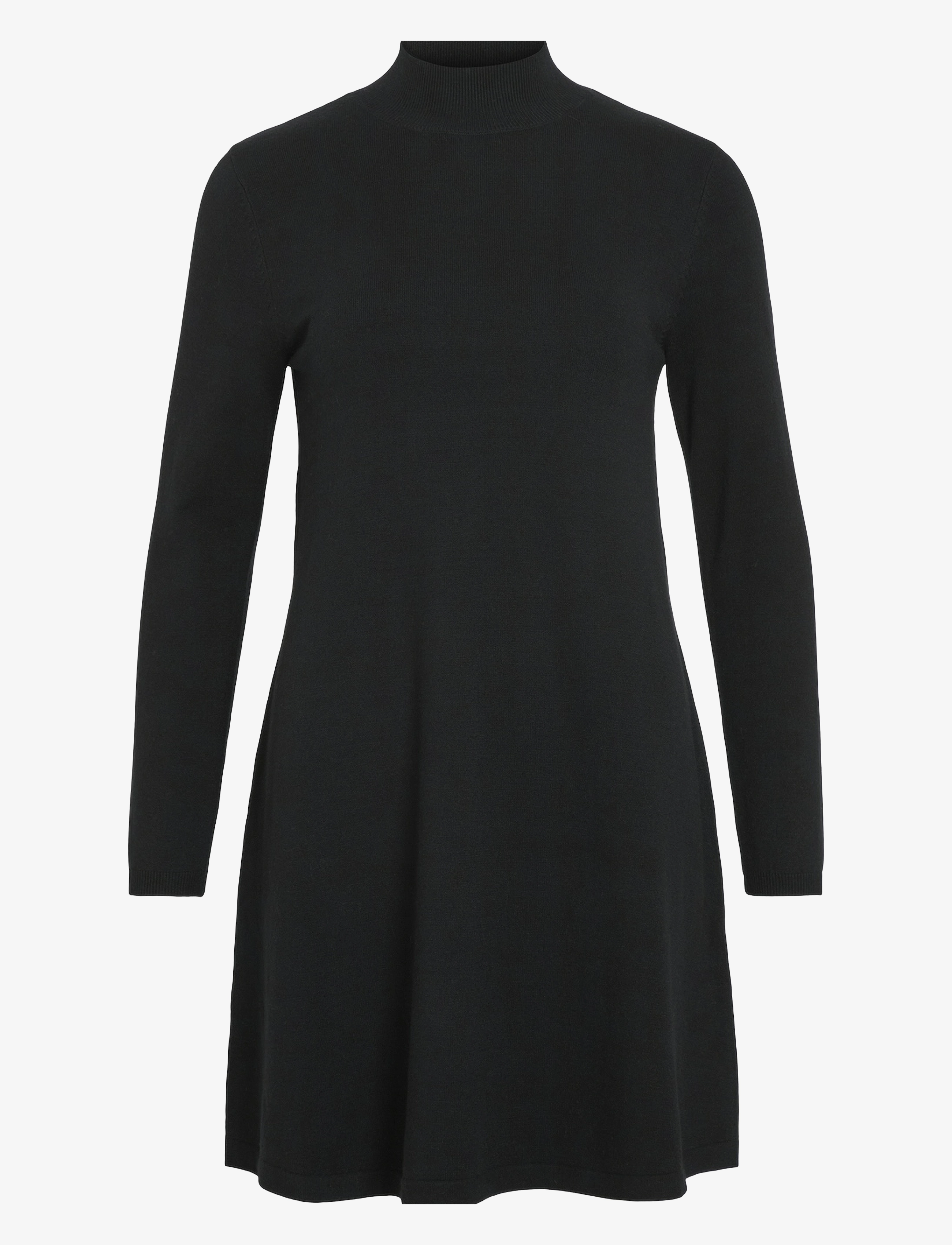 Vila VICOMFY A-LINE ROLLNECK KNIT DRESS/PB/1 - Vila - BLACK BEAUTY / black