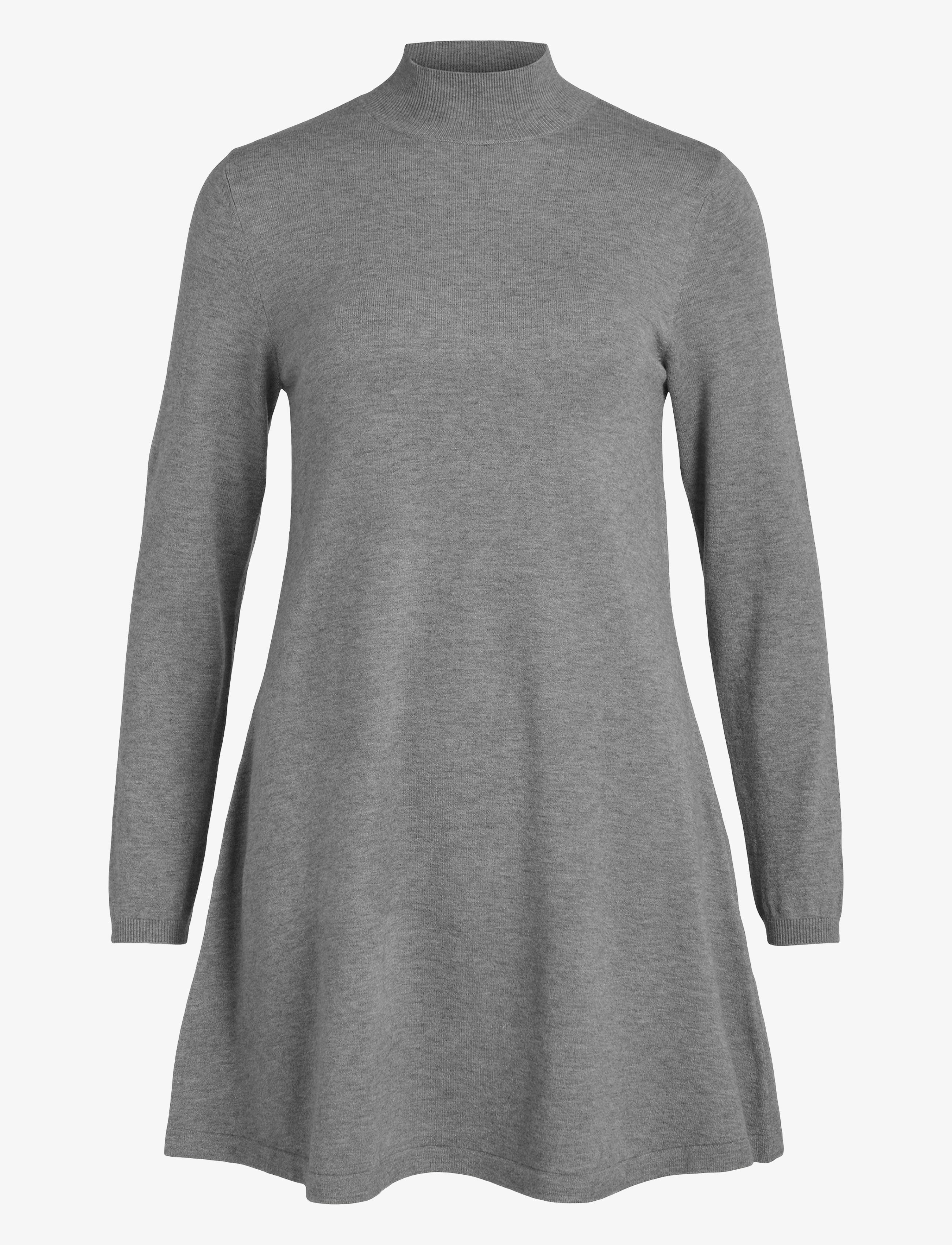 Vila VICOMFY A-LINE ROLLNECK KNIT DRESS/PB/1 - Vila - MEDIUM GREY MELANGE / grey