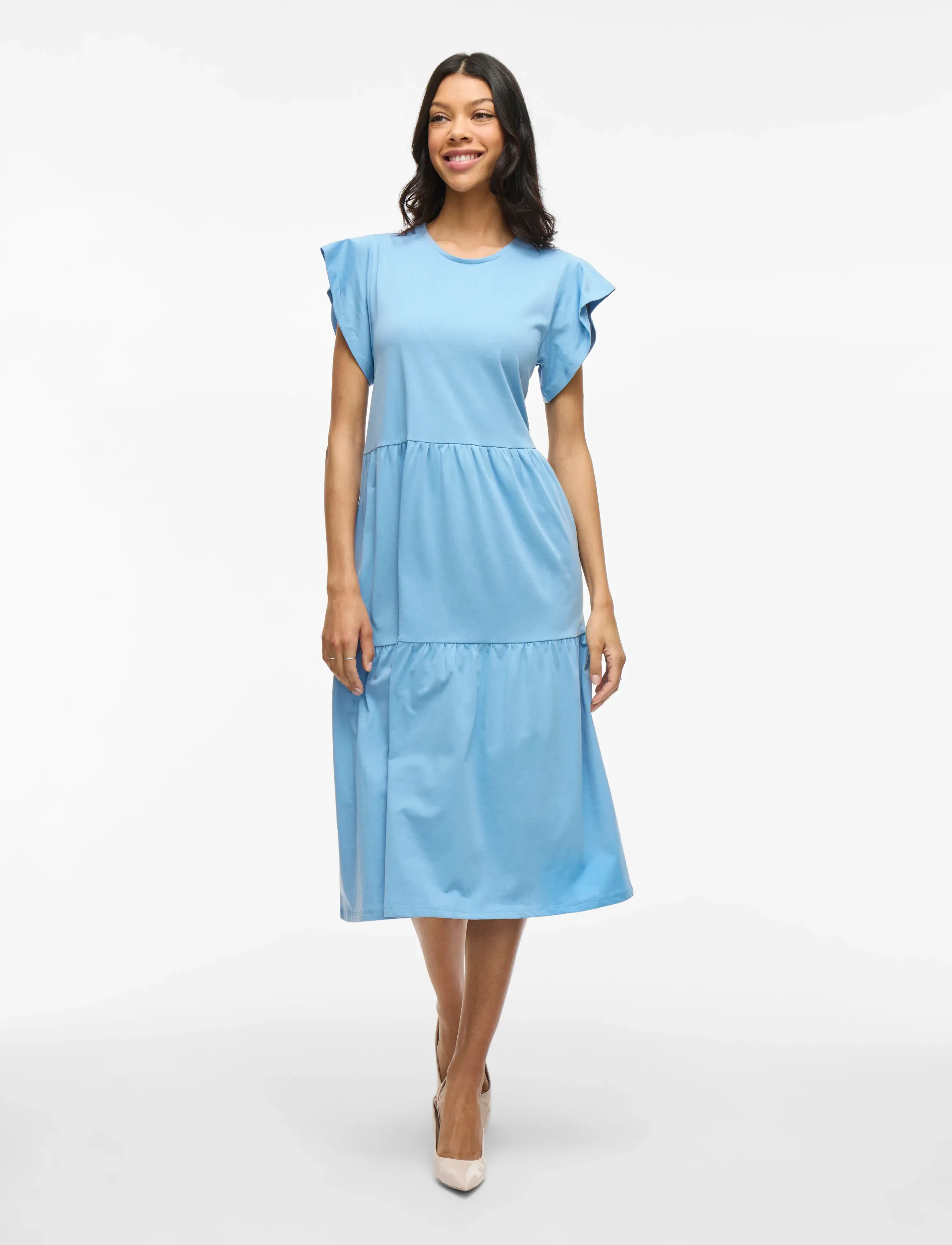 Vila VISUMMER S/S MIDI DRESS - NOOS - Riided - BLISSFUL BLUE / blue