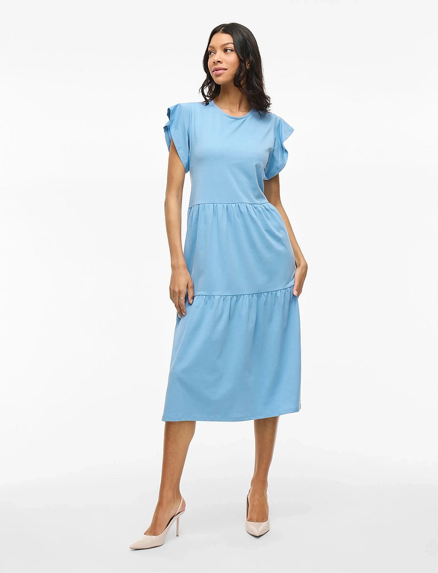Vila - VISUMMER S/S MIDI DRESS - NOOS - blissful blue - 3