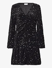 Vila - VIBARINA WIDE SLEEVE GLITTER DRESS - party wear at outlet prices - black - 0