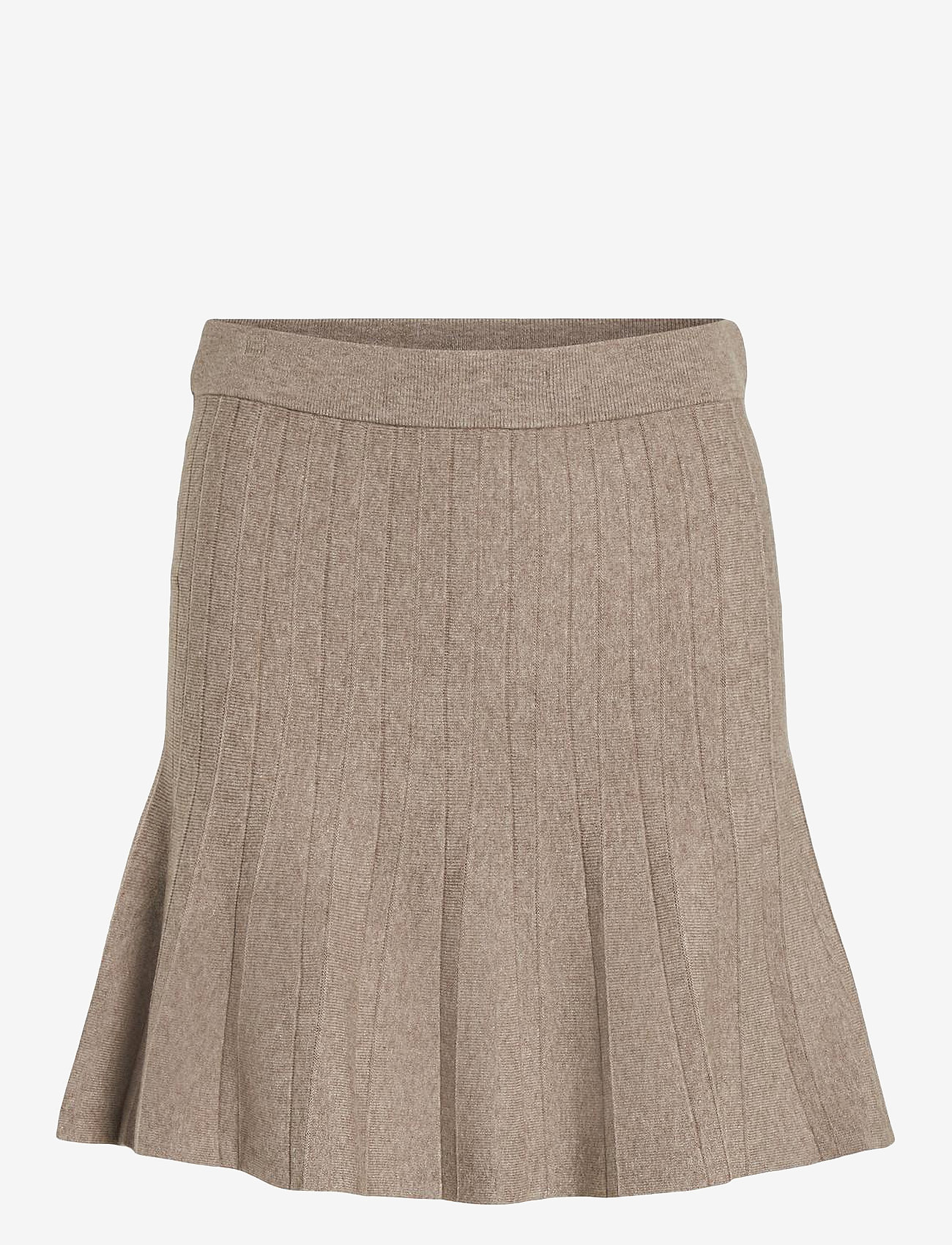 Vila - VISACHIN NEW HW SKATER KNIT SKIRT/SU/1 - brown lentil - 1