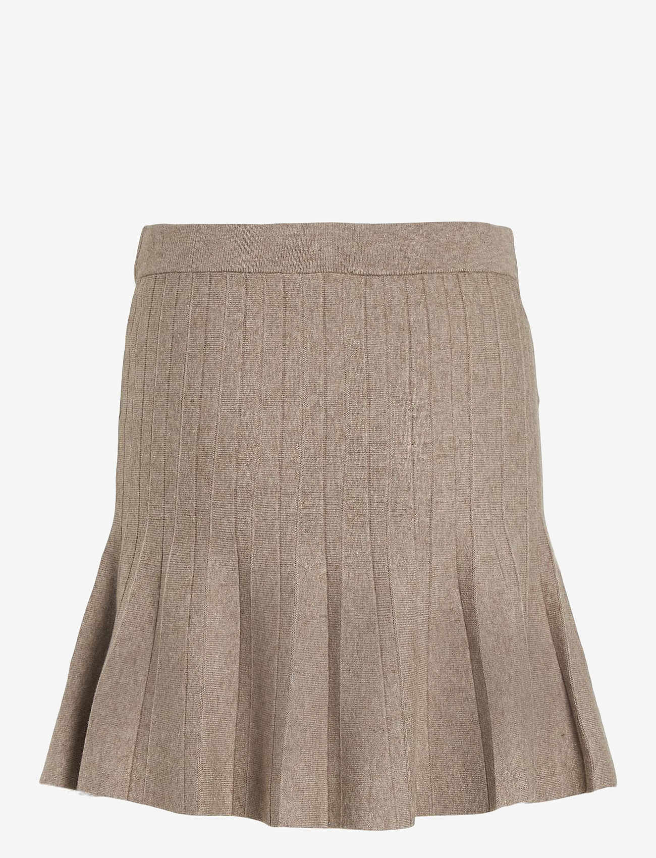 Vila - VISACHIN NEW HW SKATER KNIT SKIRT/SU/1 - brown lentil - 2